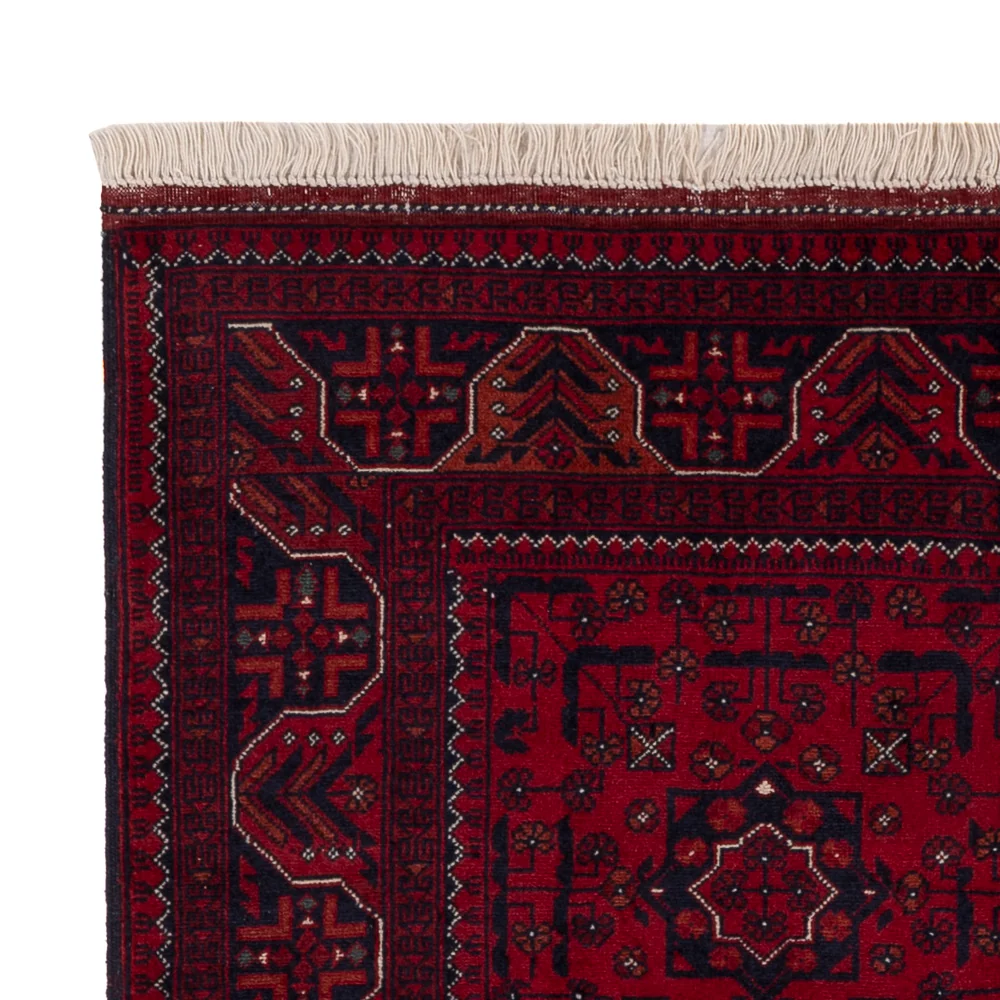 Afghansk teppe - Royal - 138 x 101 cm - rød