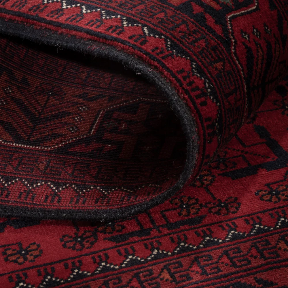 Afghansk teppe - Royal - 138 x 101 cm - rød