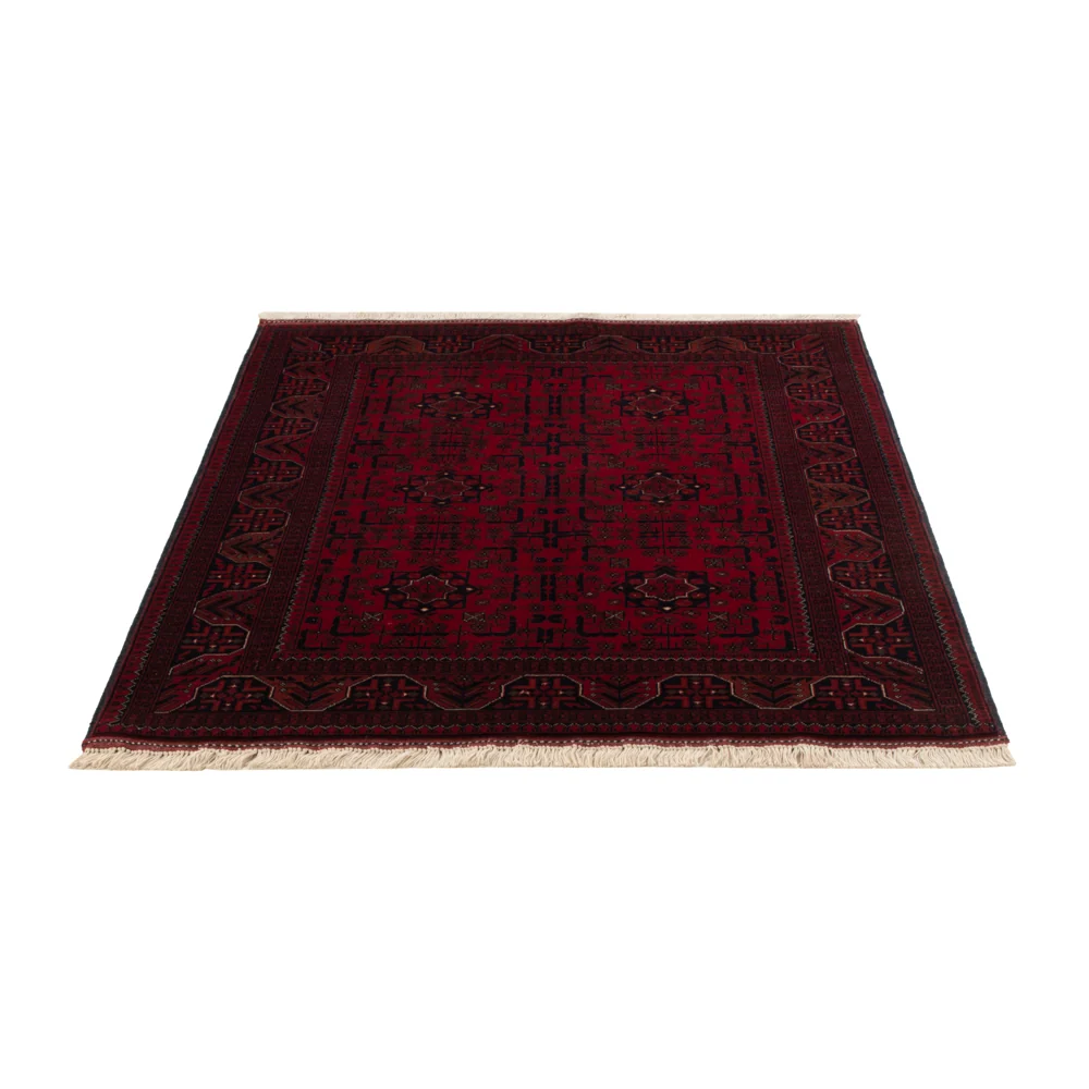 Afghansk teppe - Royal - 138 x 101 cm - rød