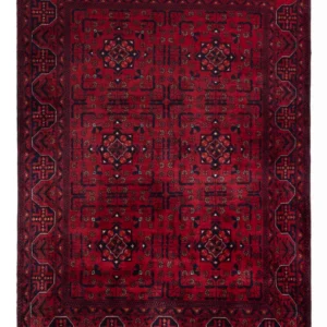 Afghansk teppe - Royal - 138 x 101 cm - rød