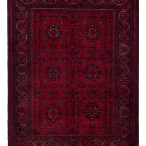 Afghansk teppe - Royal - 138 x 101 cm - rød