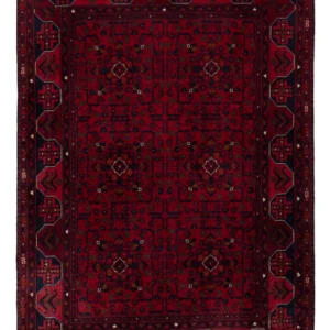 Afghansk teppe - Royal - 139 x 100 cm - rød