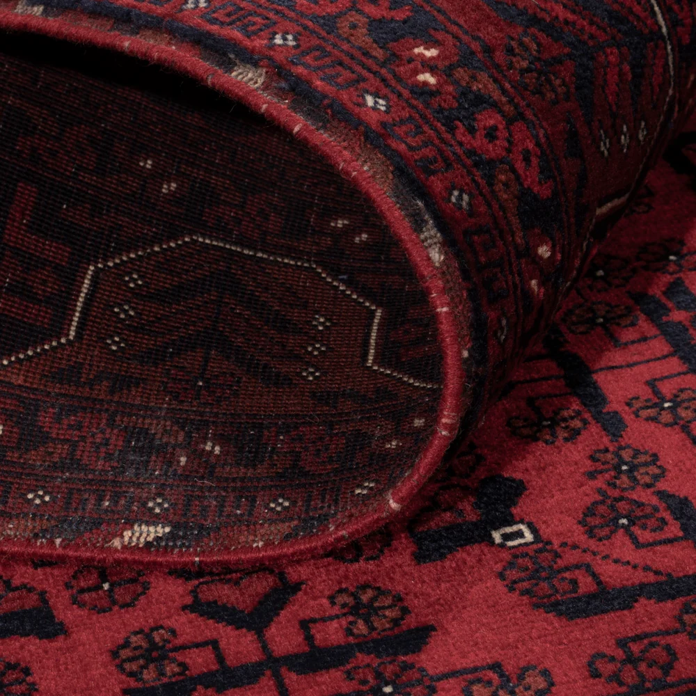Afghansk teppe - Royal - 140 x 103 cm - rød