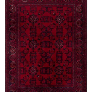 Afghansk teppe - Royal - 141 x 100 cm - rød