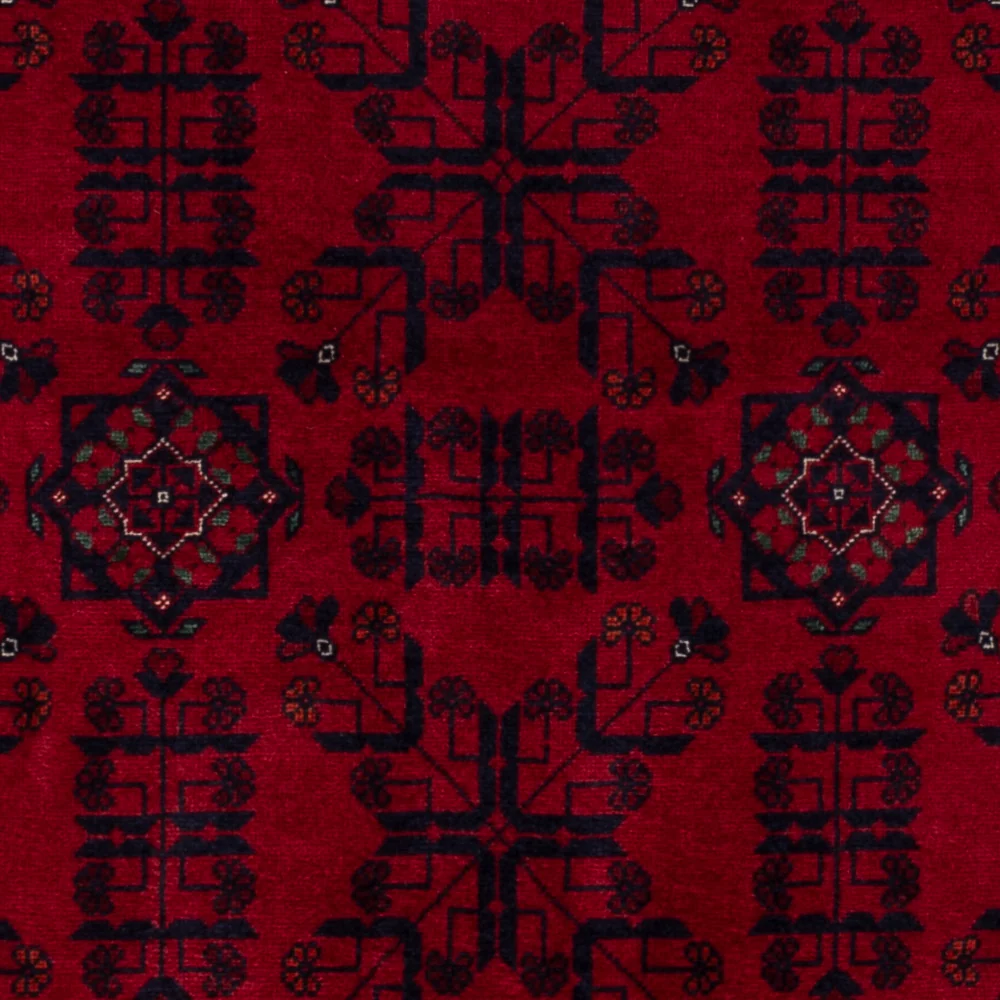 Afghansk teppe - Royal - 141 x 100 cm - rød