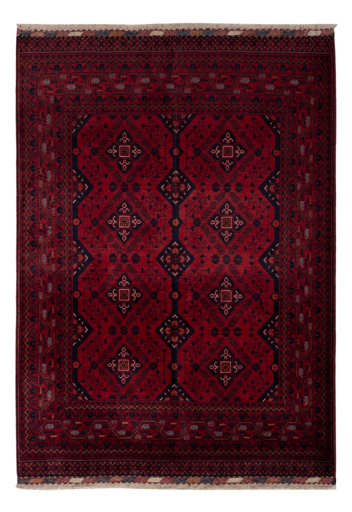 Afghansk teppe - Royal - 145 x 103 cm - rød