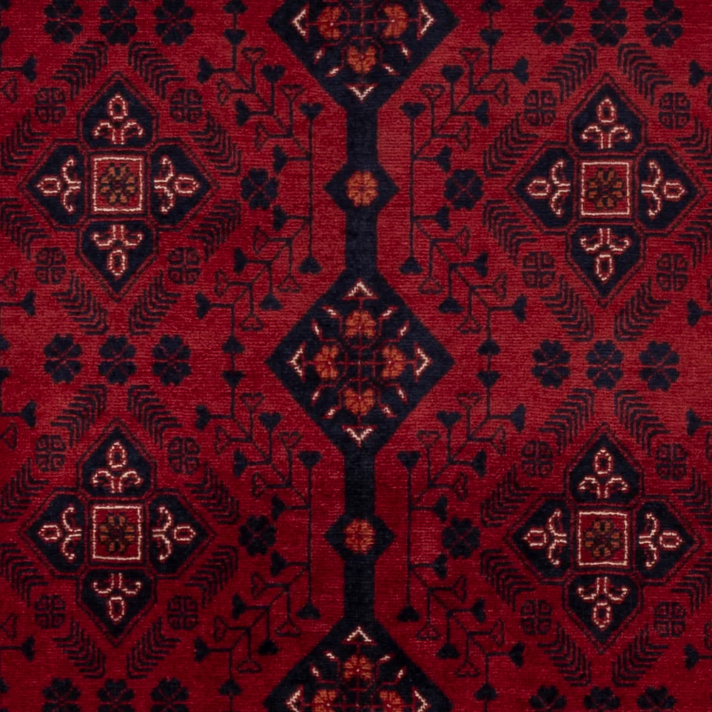 Afghansk teppe - Royal - 145 x 103 cm - rød