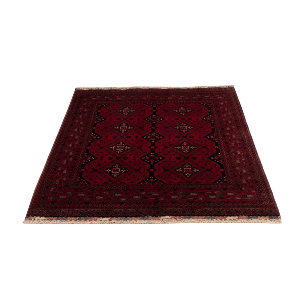 Afghansk teppe - Royal - 145 x 103 cm - rød