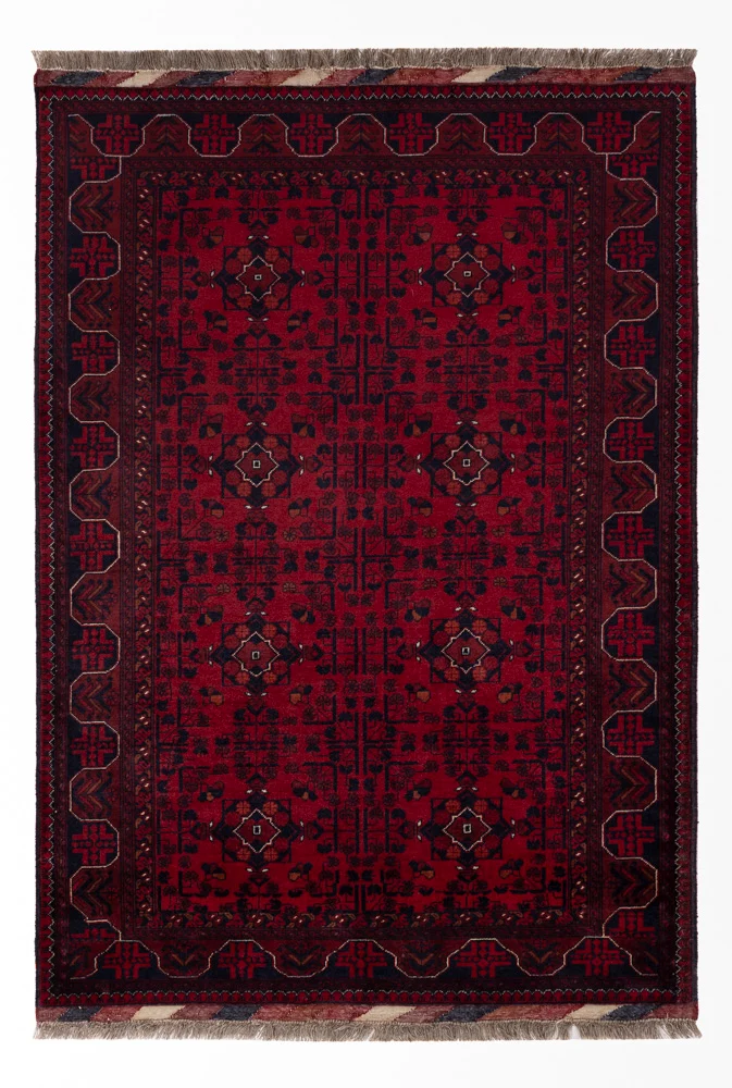 Afghansk teppe - Royal - 146 x 102 cm - rød