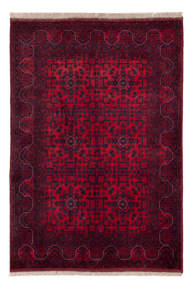 Afghansk teppe - Royal - 146 x 102 cm - rød