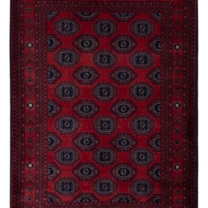 Afghansk teppe - Royal - 146 x 103 cm - rød