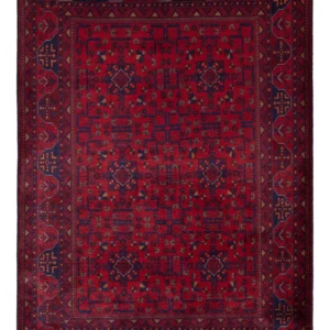 Afghansk teppe - Royal - 147 x 102 cm - rød