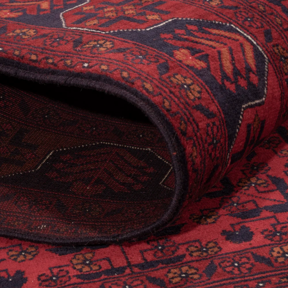 Afghansk teppe - Royal - 147 x 105 cm - rød
