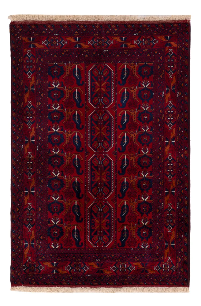 Afghansk teppe - Royal - 147 x 99 cm - rød