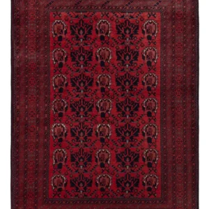 Afghansk teppe - Royal - 148 x 100 cm - rød