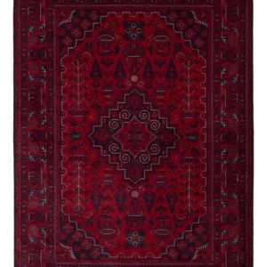 Afghansk teppe - Royal - 148 x 104 cm - rød