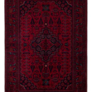 Afghansk teppe - Royal - 150 x 100 cm - rød
