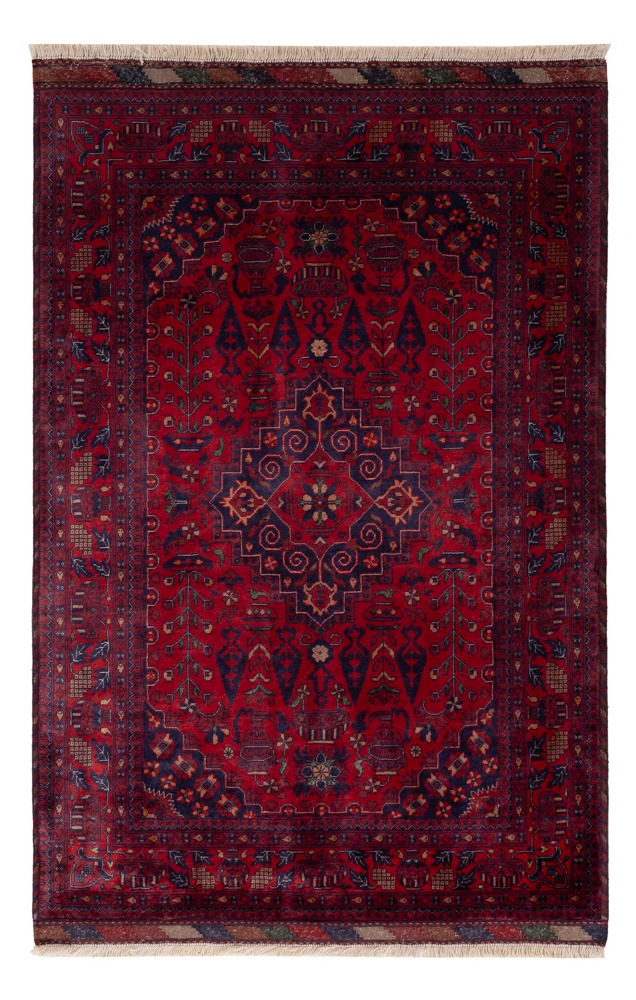 Afghansk teppe - Royal - 150 x 100 cm - rød