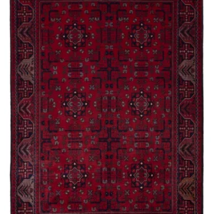 Afghansk teppe - Royal - 150 x 102 cm - rød