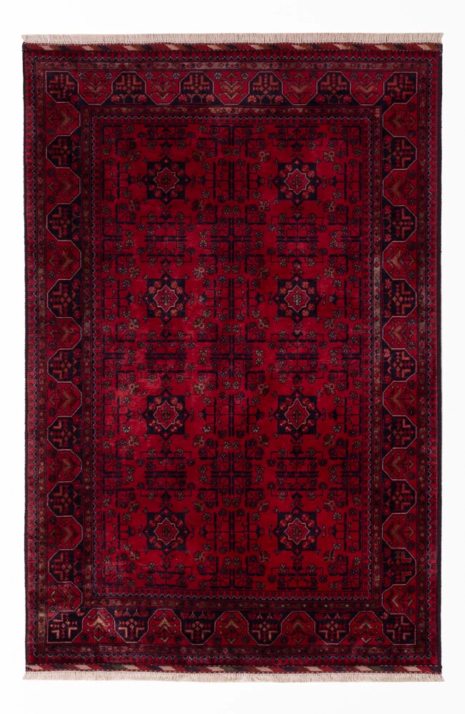 Afghansk teppe - Royal - 150 x 98 cm - rød