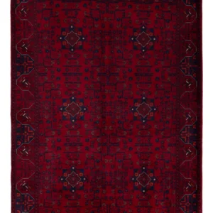 Afghansk teppe - Royal - 151 x 103 cm - rød