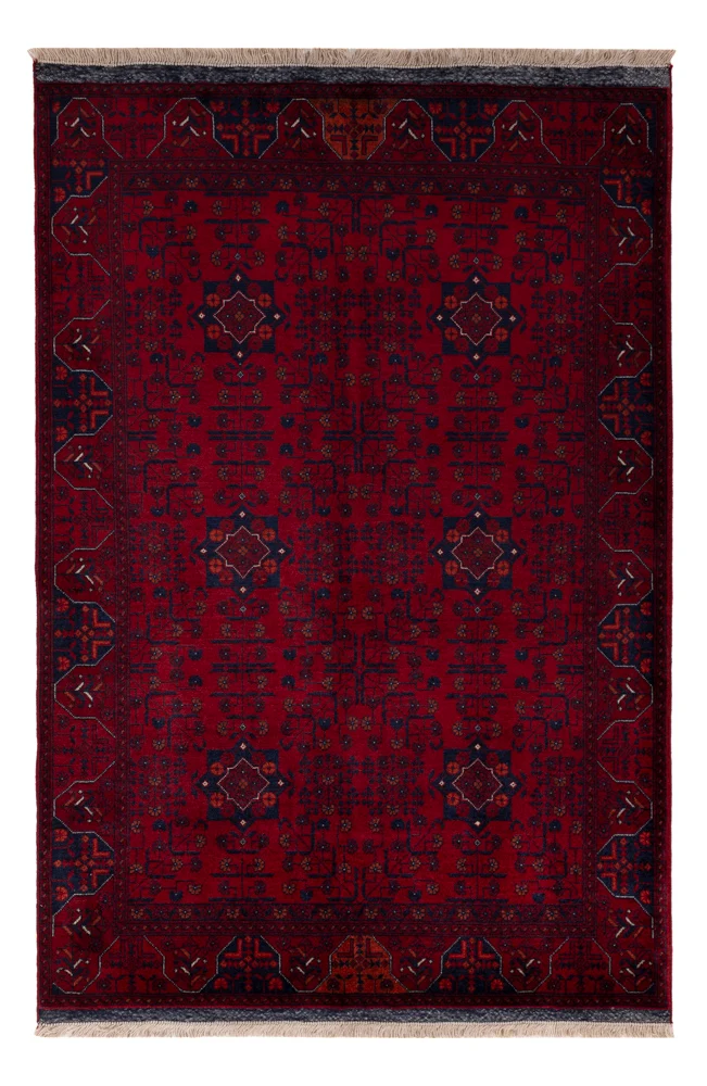 Afghansk teppe - Royal - 151 x 103 cm - rød