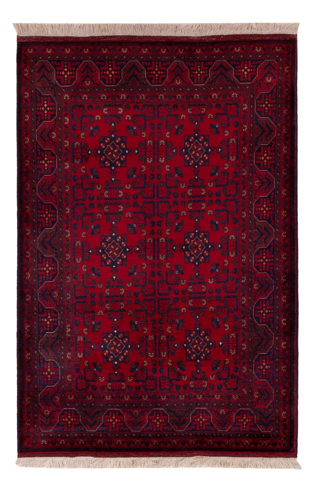 Afghansk teppe - Royal - 152 x 104 cm - rød