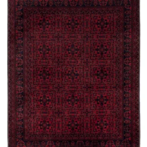 Afghansk teppe - Royal - 187 x 146 cm - rød