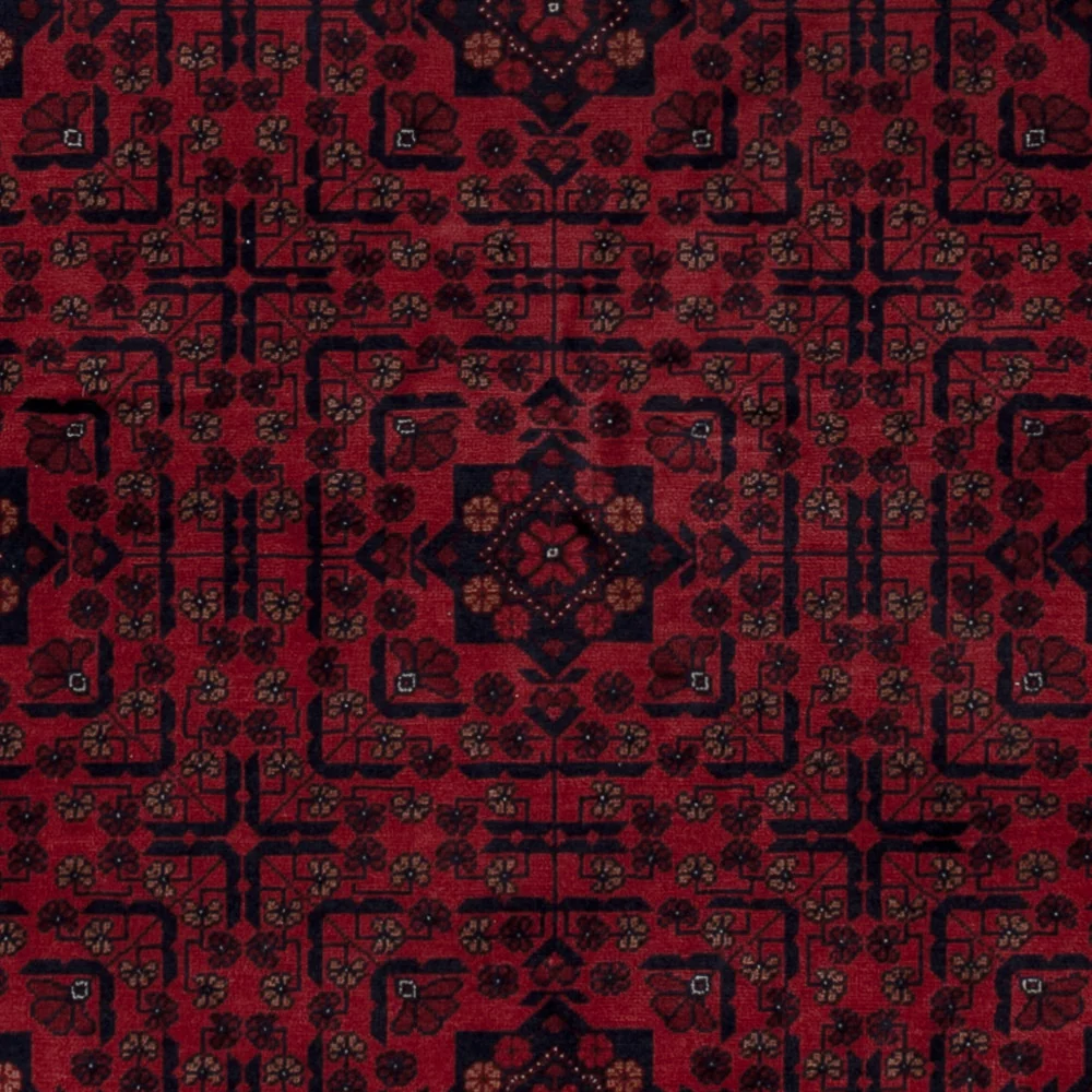 Afghansk teppe - Royal - 187 x 146 cm - rød
