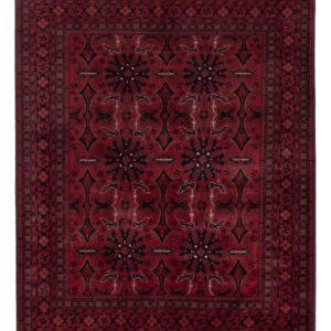 Afghansk teppe - Royal - 187 x 150 cm - rød