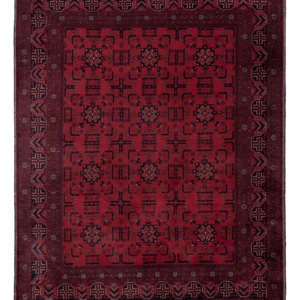 Afghansk teppe - Royal - 189 x 149 cm - rød
