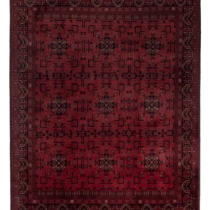 Afghansk teppe - Royal - 191 x 148 cm - rød