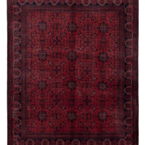 Afghansk teppe - Royal - 191 x 151 cm - rød