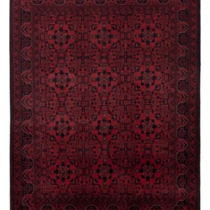 Afghansk teppe - Royal - 192 x 150 cm - rød