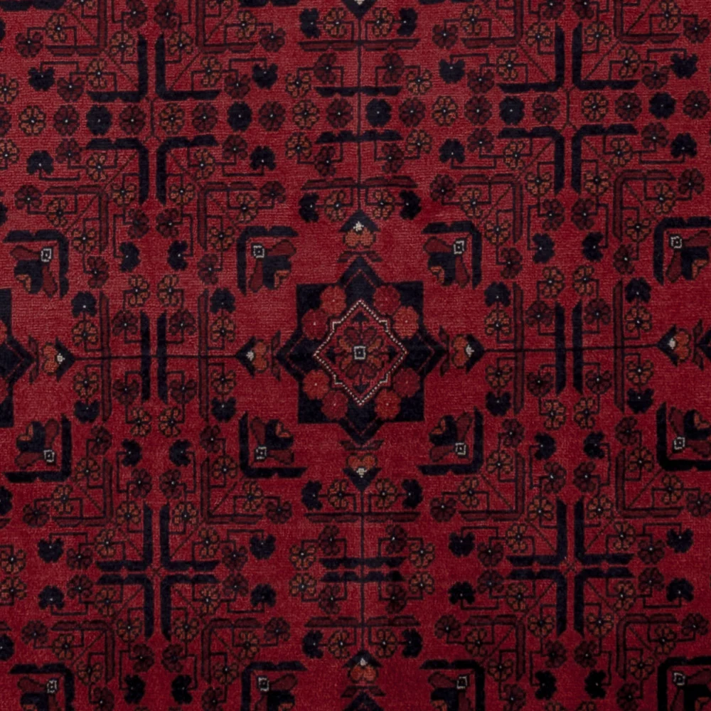 Afghansk teppe - Royal - 192 x 150 cm - rød