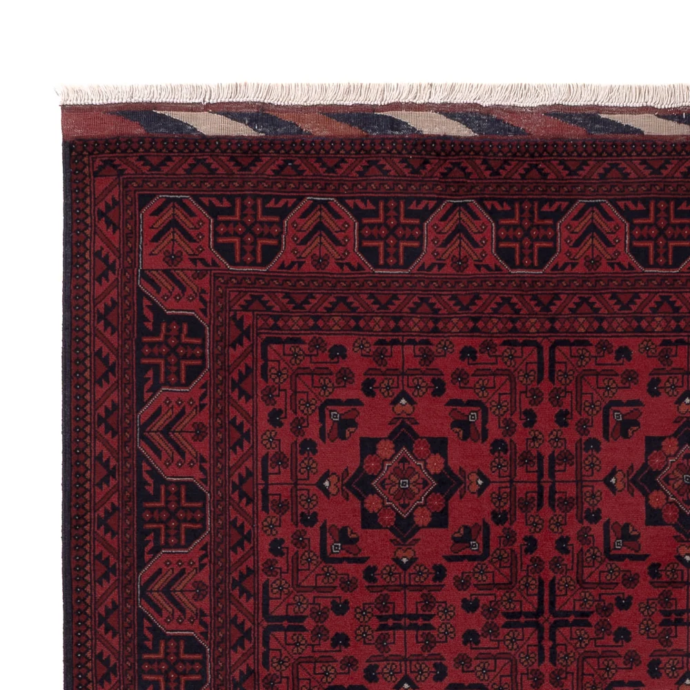 Afghansk teppe - Royal - 192 x 150 cm - rød