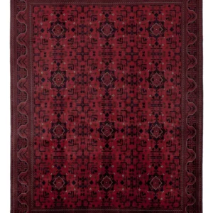 Afghansk teppe - Royal - 193 x 149 cm - rød