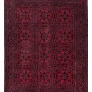 Afghansk teppe - Royal - 193 x 152 cm - rød