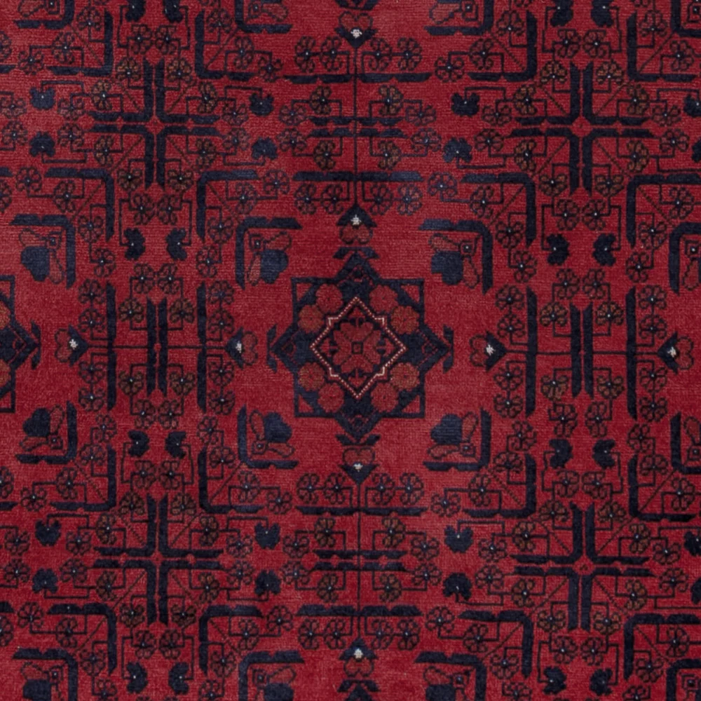 Afghansk teppe - Royal - 193 x 152 cm - rød