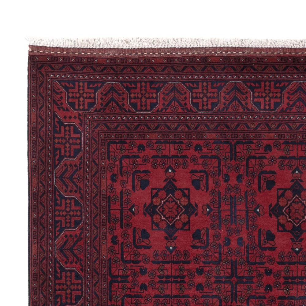 Afghansk teppe - Royal - 193 x 152 cm - rød