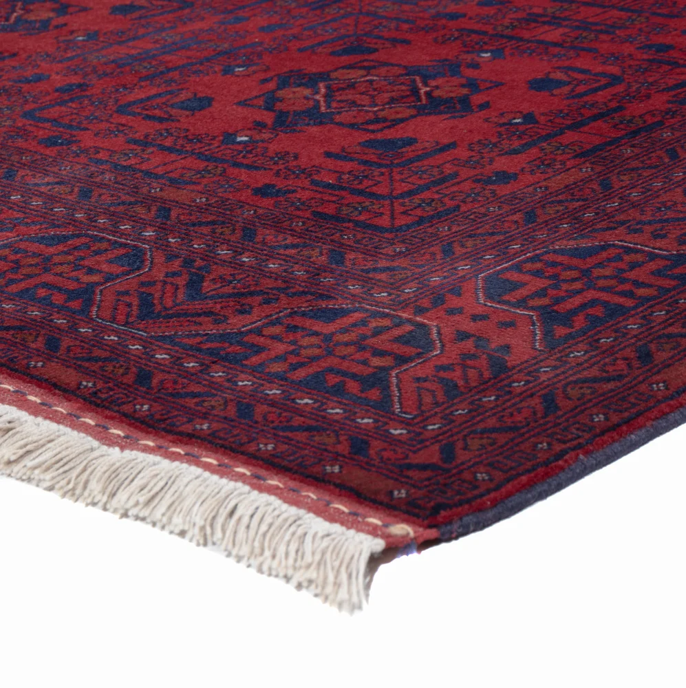 Afghansk teppe - Royal - 193 x 152 cm - rød