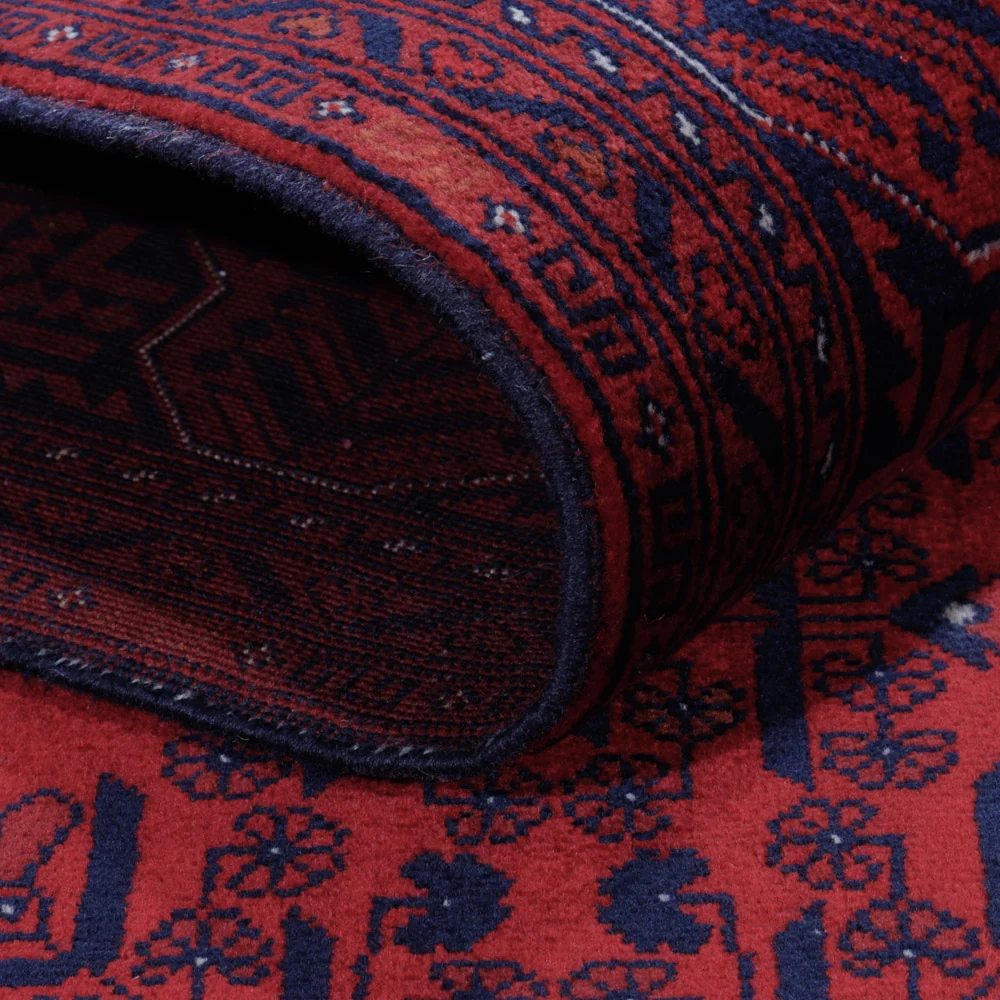 Afghansk teppe - Royal - 193 x 152 cm - rød
