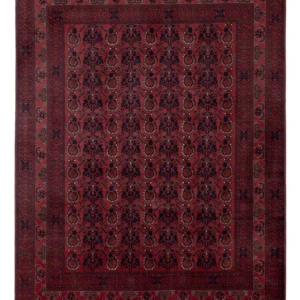 Afghansk teppe - Royal - 194 x 148 cm - rød