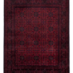 Afghansk teppe - Royal - 194 x 150 cm - rød