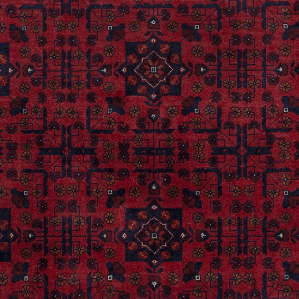 Afghansk teppe - Royal - 194 x 150 cm - rød