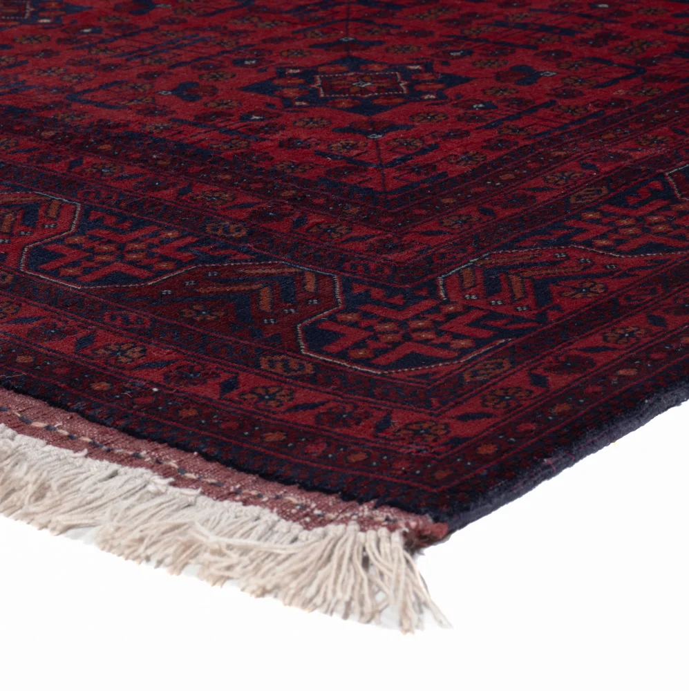 Afghansk teppe - Royal - 194 x 150 cm - rød