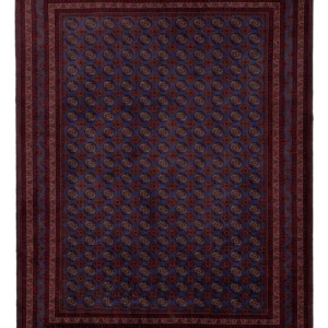 Afghansk teppe - Royal - 195 x 151 cm - blå