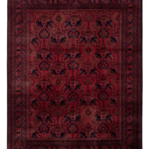 Afghansk teppe - Royal - 195 x 152 cm - rød