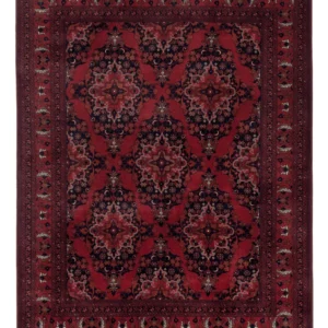 Afghansk teppe - Royal - 196 x 146 cm - rød
