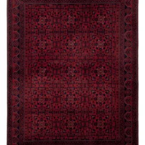 Afghansk teppe - Royal - 196 x 148 cm - rød